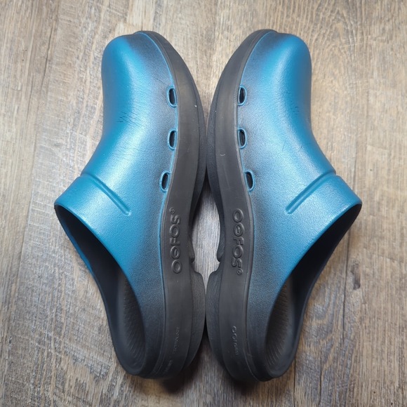 OOFOS Unisex OOcloog Slip On Comfort Shoe Clog Recovery Women's 8 /Men's 6 Blue - Picture 10 of 14